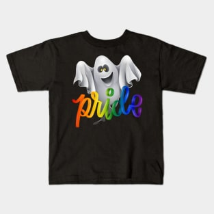 Rainbow Pride Ghost Kids T-Shirt